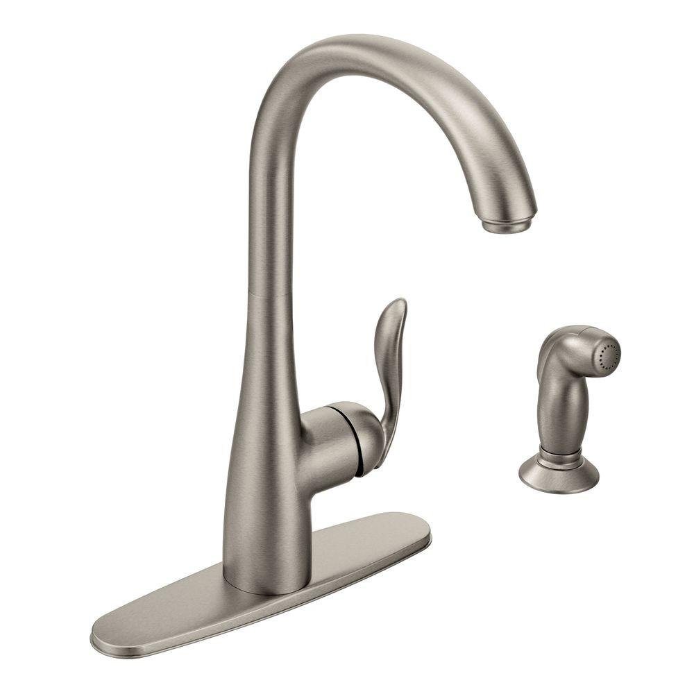 Moen Arbor High Arc Single Handle Standard Kitchen Faucet With