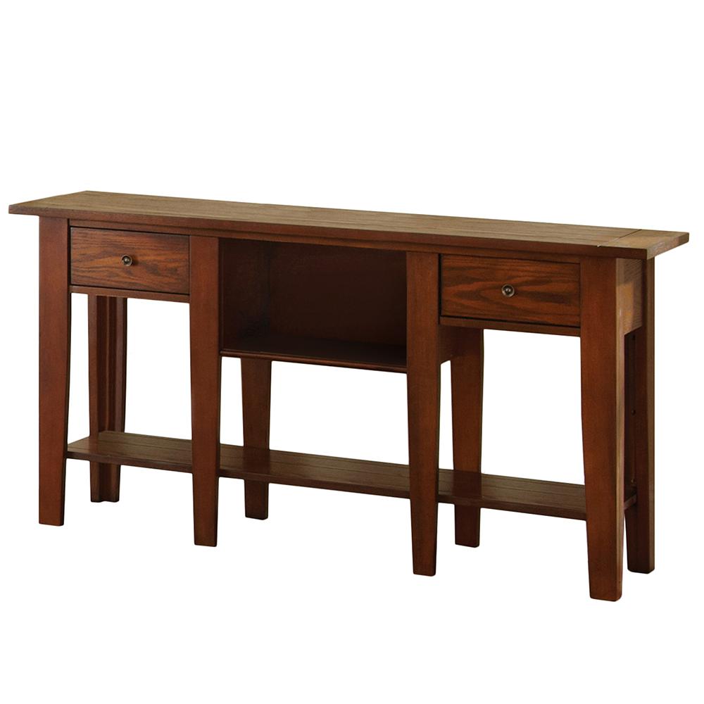 Desoto Red Oak Sofa Table DE200S The Home Depot