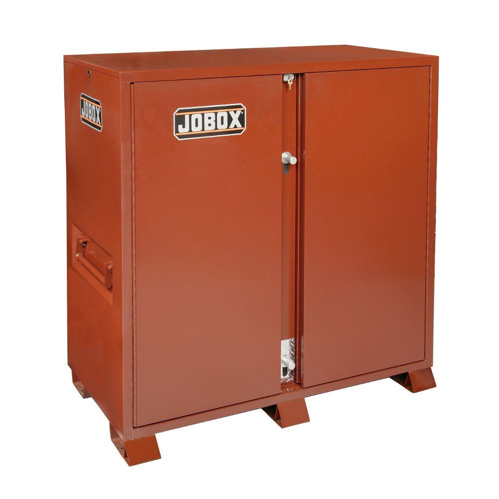 Jobox Heavy Duty 60 In 2 Door Storage Cabinet 1 697990 The Home Depot