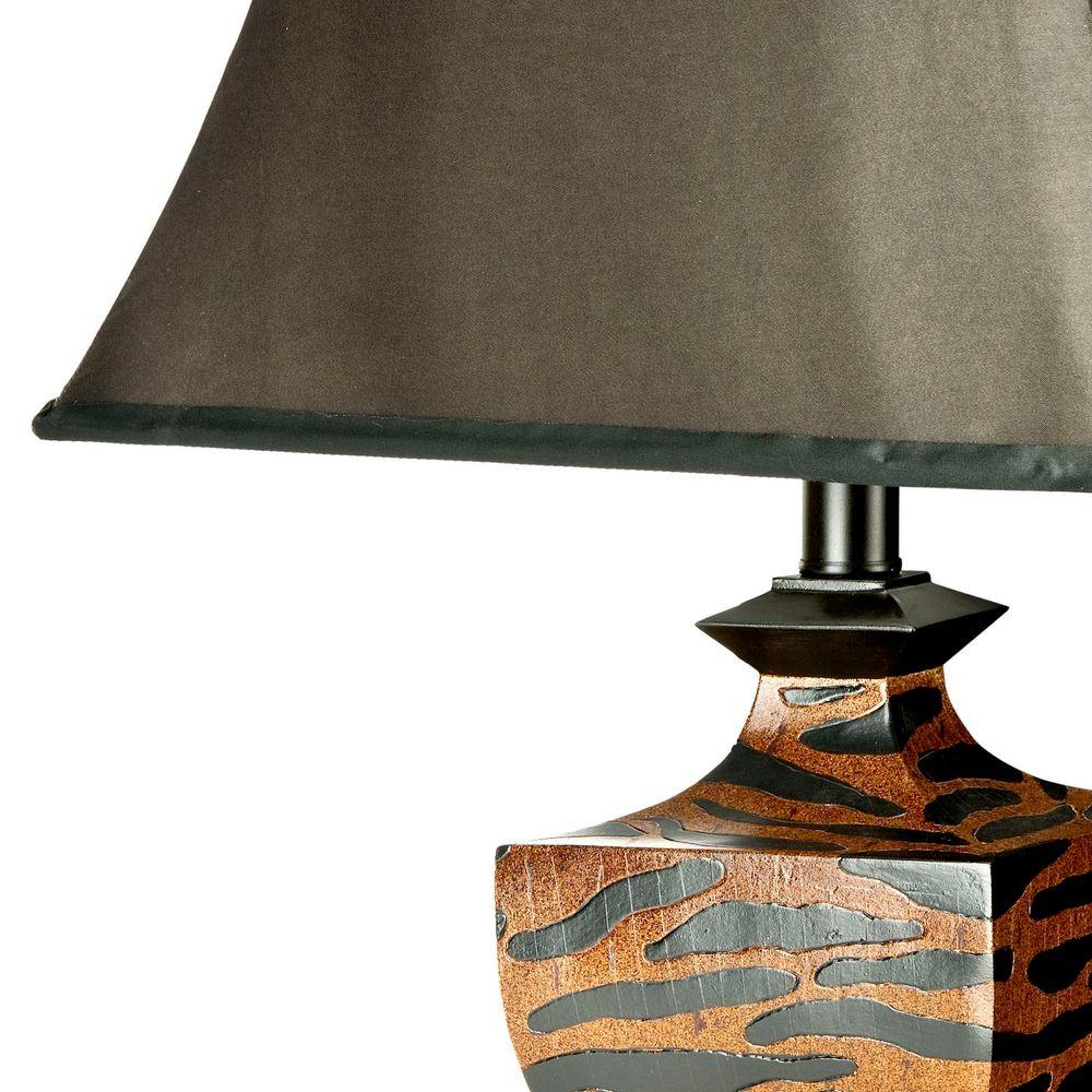 safari african table lamp