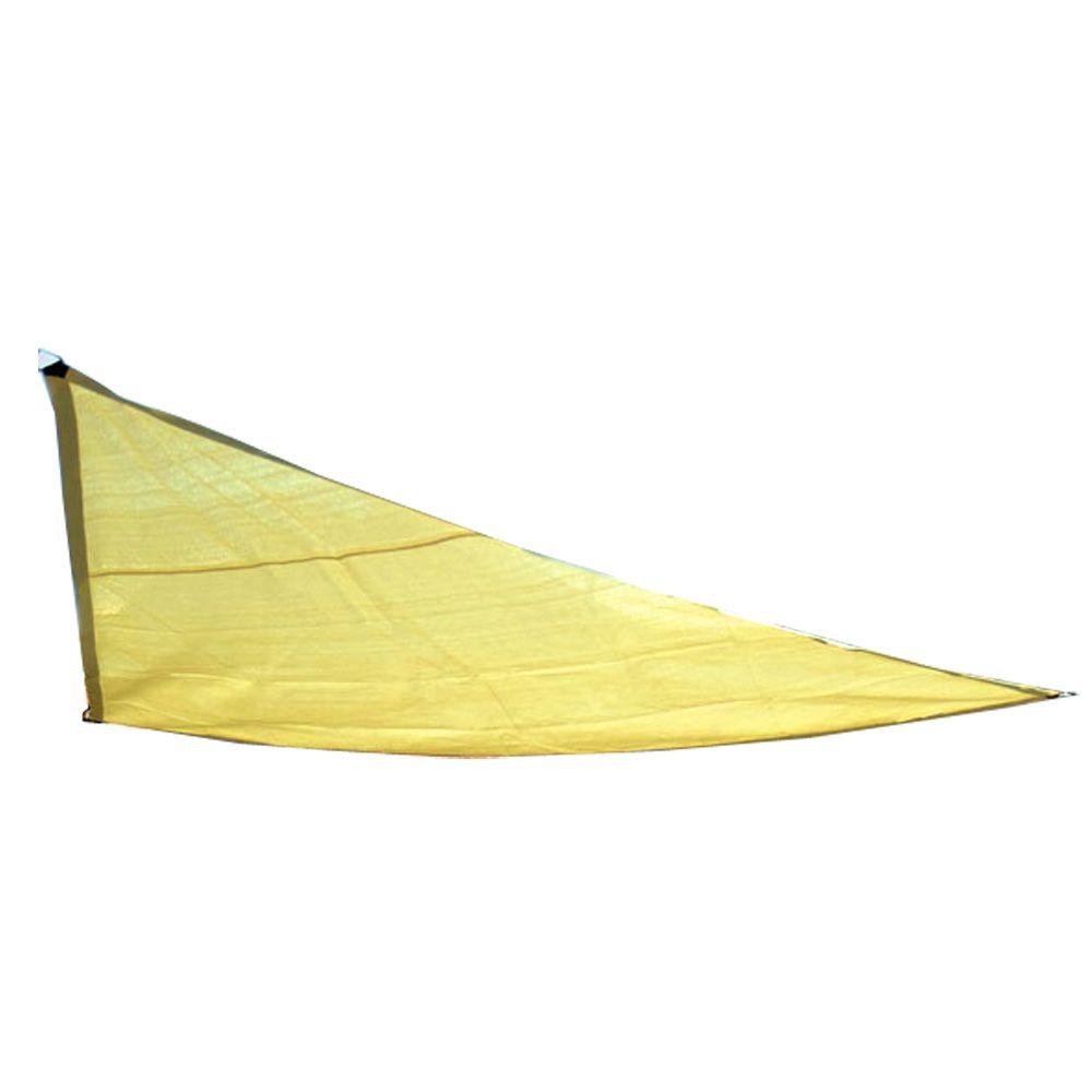 King Canopy 10 ft. W x 10 ft. D Yellow Triangle Sun Shade Sail