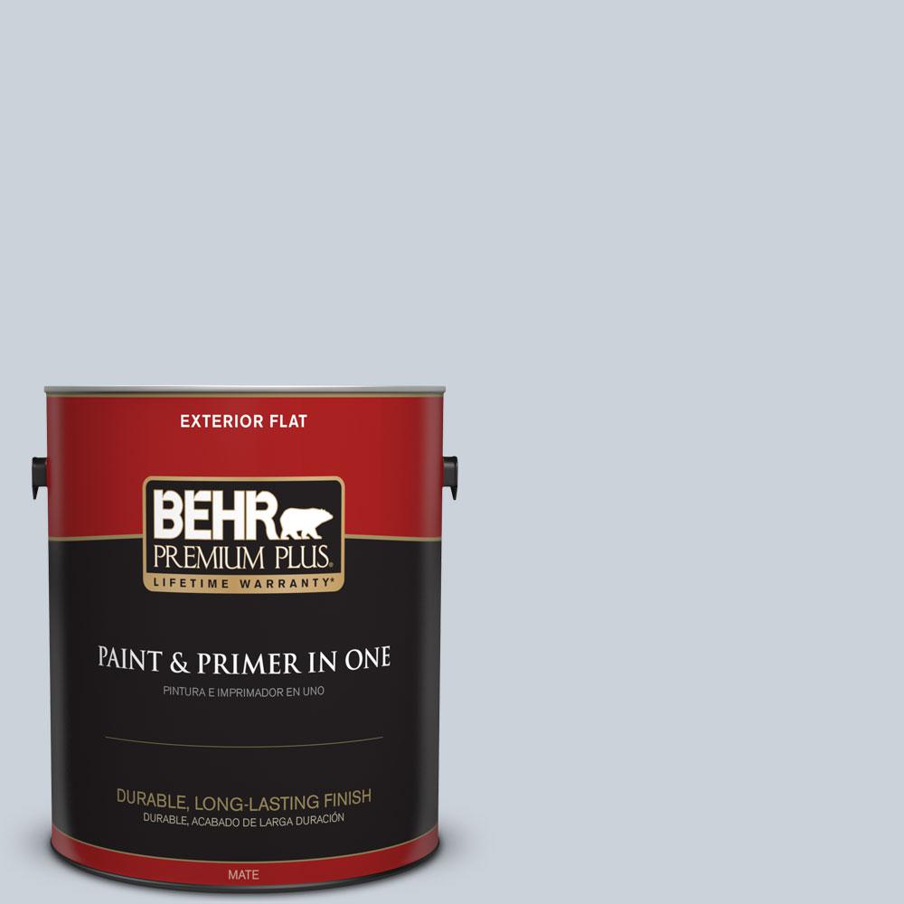 BEHR Premium Plus 1gal. N4801 Light Drizzle Flat BEHR Premium Plus 1gal. N4801 Light Drizzle Flat