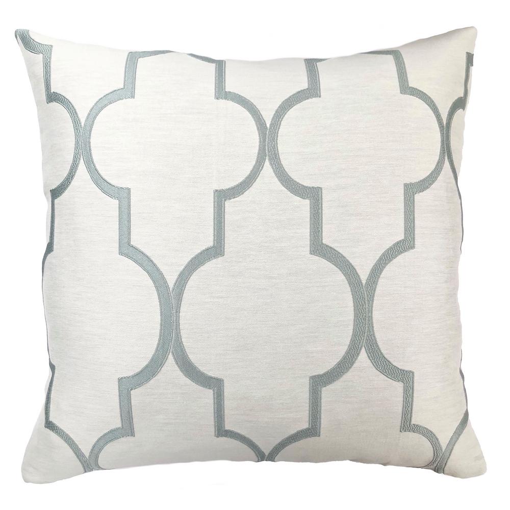Armen Living Paxton Sea Foam Geometric Down 7 In X 20 In Throw