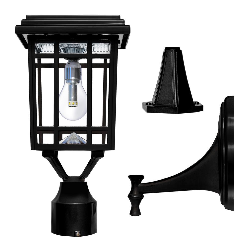 Solar Post Lighting Outdoor The Home Depot Solar Post Lighting Outdoor