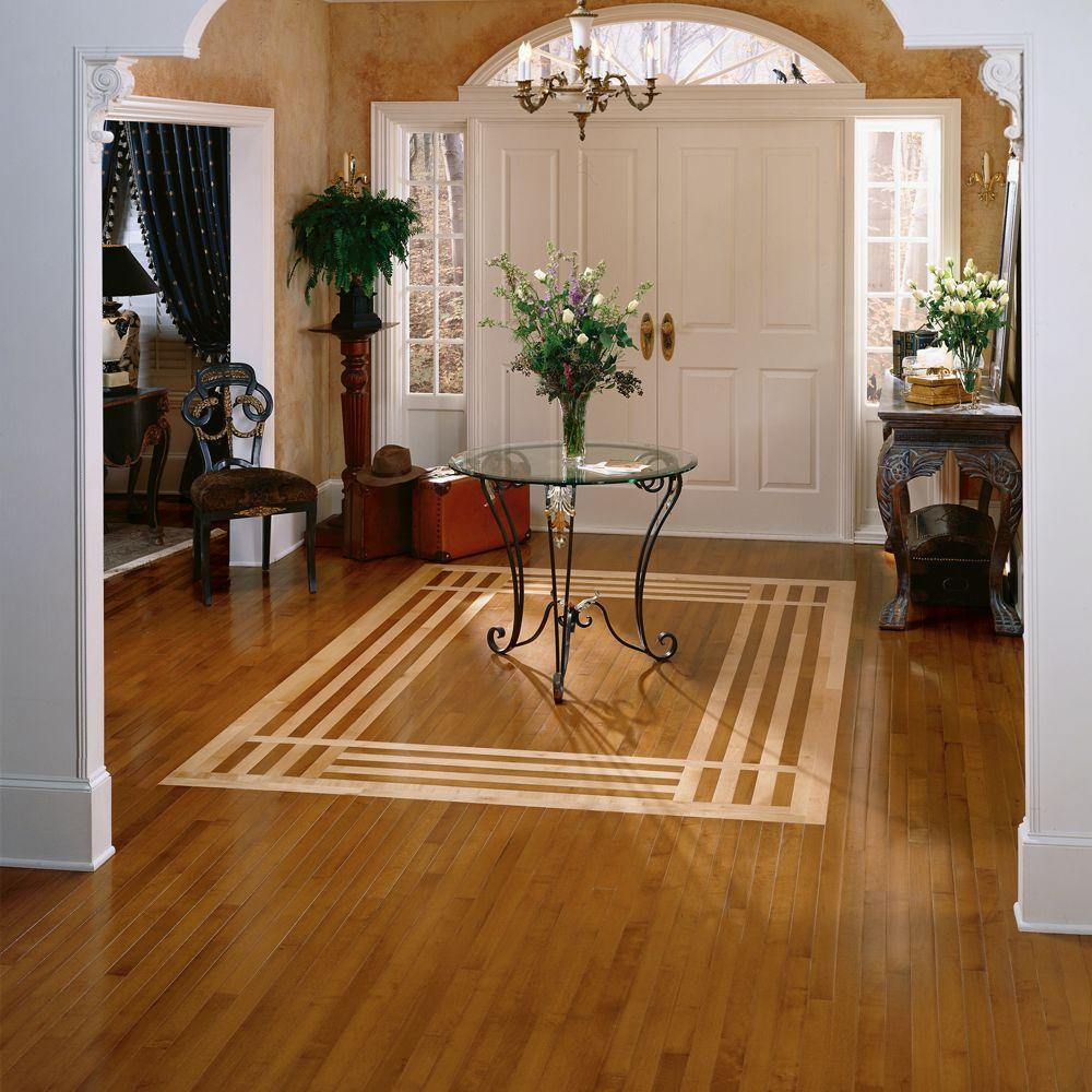 Bruce Maple Gunstock 3 4 In Thick X 2 1 Wide Varying Length Solid Hardwood Flooring 20 Sq Ft Case Ahs4011 The Home Depot Varying Length Solid Hardwood Flooring