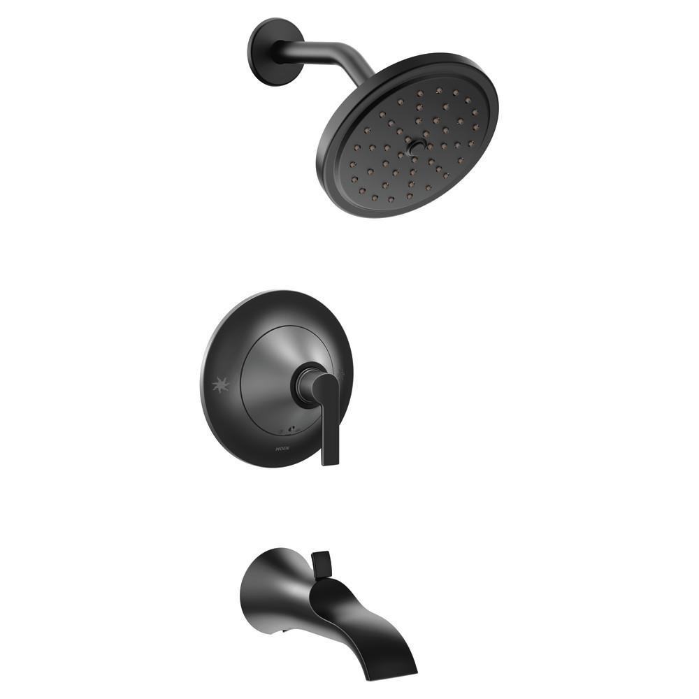 Moen Doux Posi Temp Single Handle Tub And Shower Faucet Trim Kit In Matte Black Valve Not Included Ts2203epbl The Home Depot - Matte Black Bathtub Trim Kit Moen Doux Posi Temp Single Handle Tub And Shower Faucet Trim Kit In Matte Black Valve Not Included Ts2203epbl The Home Depot - Matte Black Bathtub Trim Kit