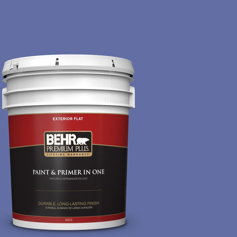 BEHR MARQUEE 5gal. PPU142 Glass Sapphire Flat Exterior Paint445305