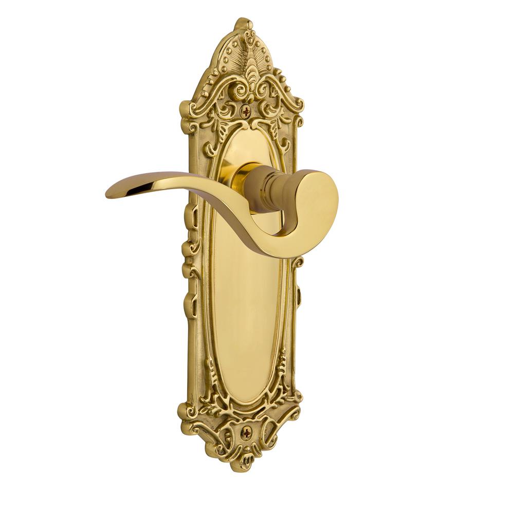 Nostalgic Warehouse Victorian Plate Polished Brass Double Dummy