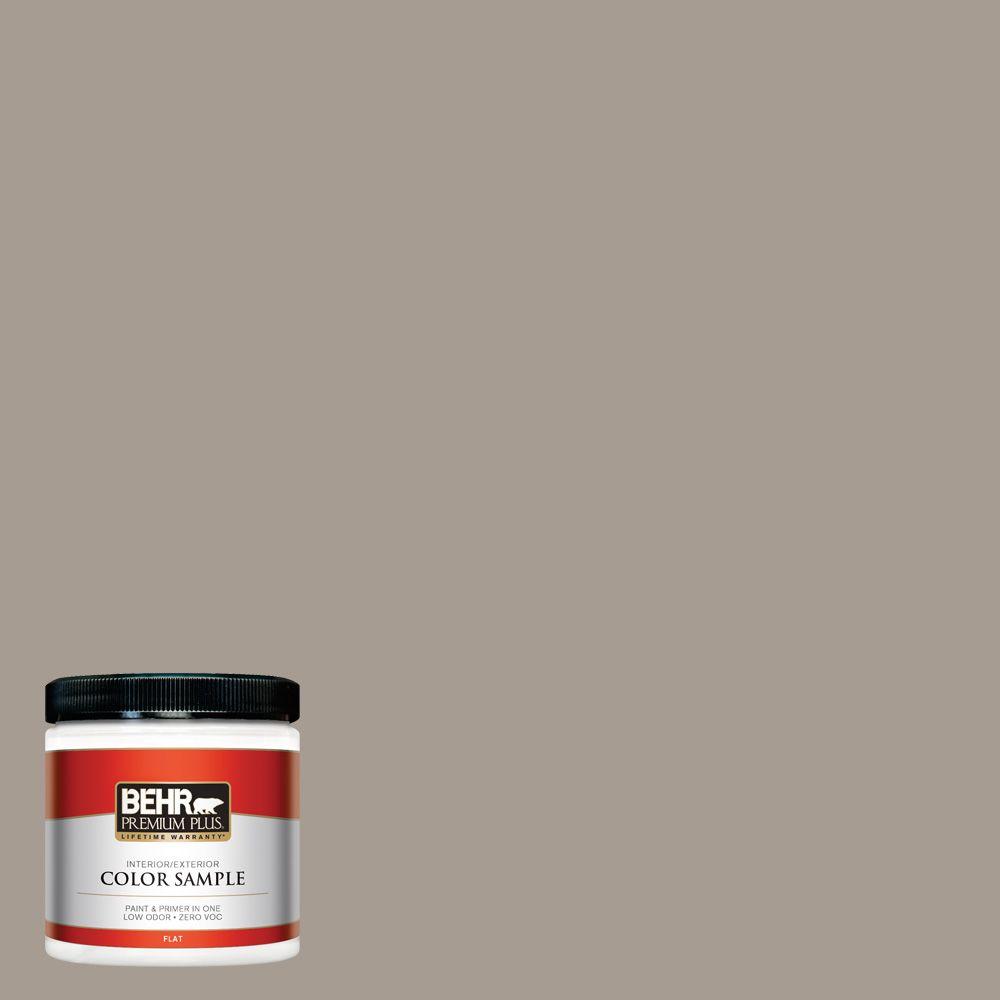 Behr Premium Plus 8 Oz N200 4 Rustic Taupe Flat Interior Exterior N200 4 Rustic Taupe Flat Interior Exterior Paint And Primer In One Sample