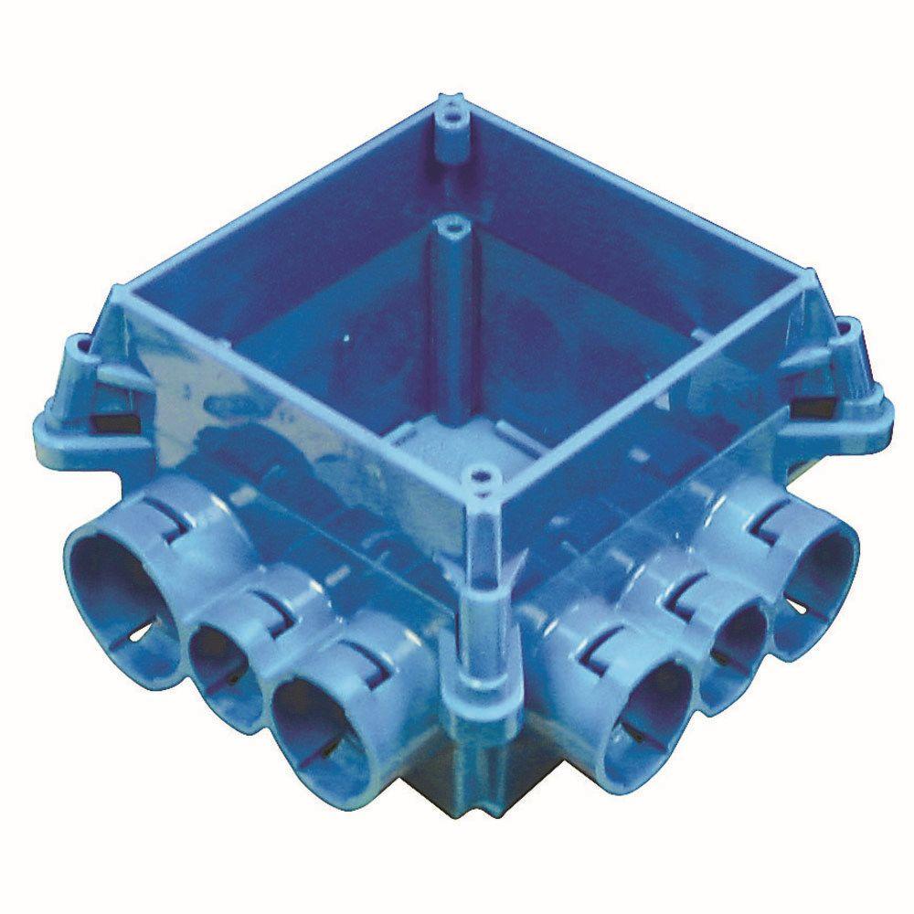 RACO 4 in. Square 2Device Mud Ring, Raised 5/8 in. (25Pack)8769