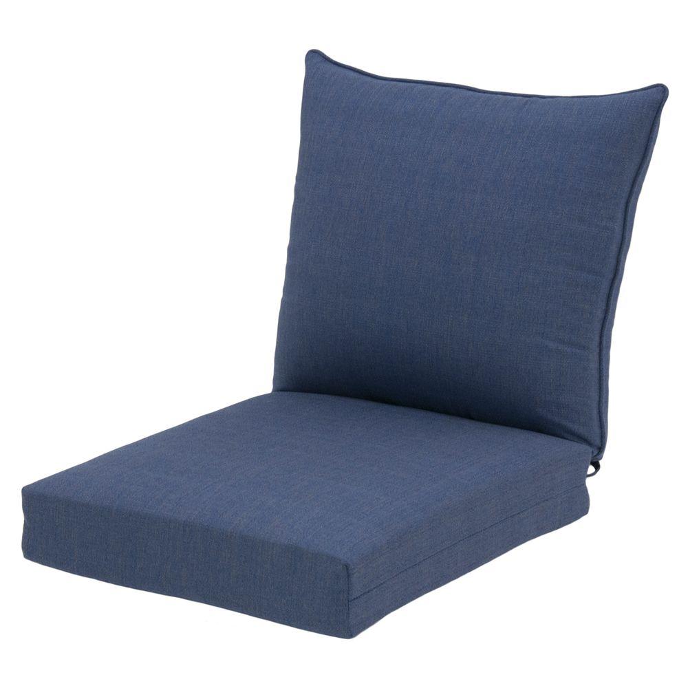 Hampton Bay Sky Blue RapidDry Deluxe 2Piece Outdoor Deep Seating