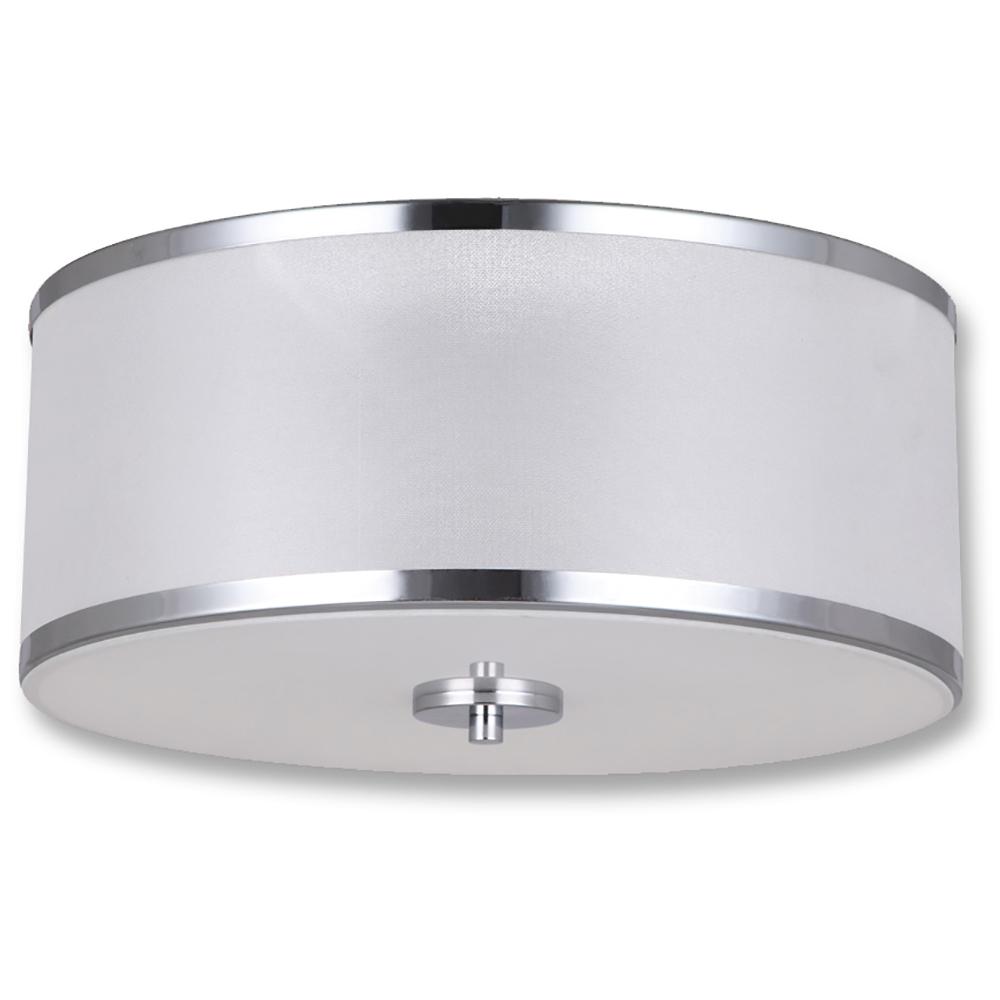 Beldi Portland Collection 2 Light Chrome Flush Mount Bulbs 21725 Beldi Portland Collection 2 Light Chrome Flush Mount Bulbs