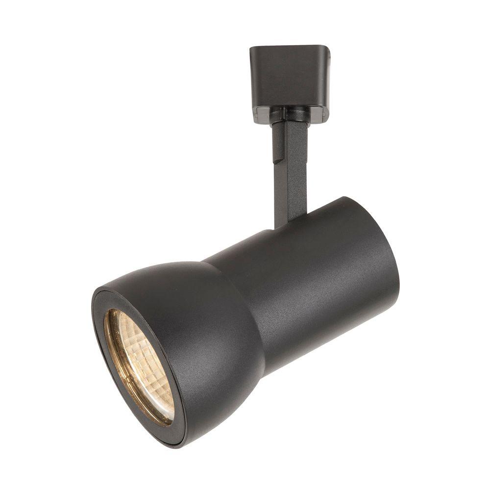 Hampton Bay Black Led Dimmable Medium Cylinder Track Lighting Head Hampton Bay Black Led Dimmable Medium Cylinder Track Lighting Head