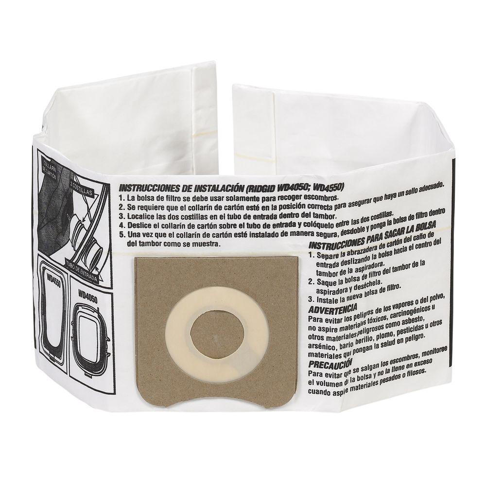 Ridgid High-Efficiency Dust Bags for 3.0 Gal. to 4.5 Gal. for Ridgid Wet/Dry... by RIDGID