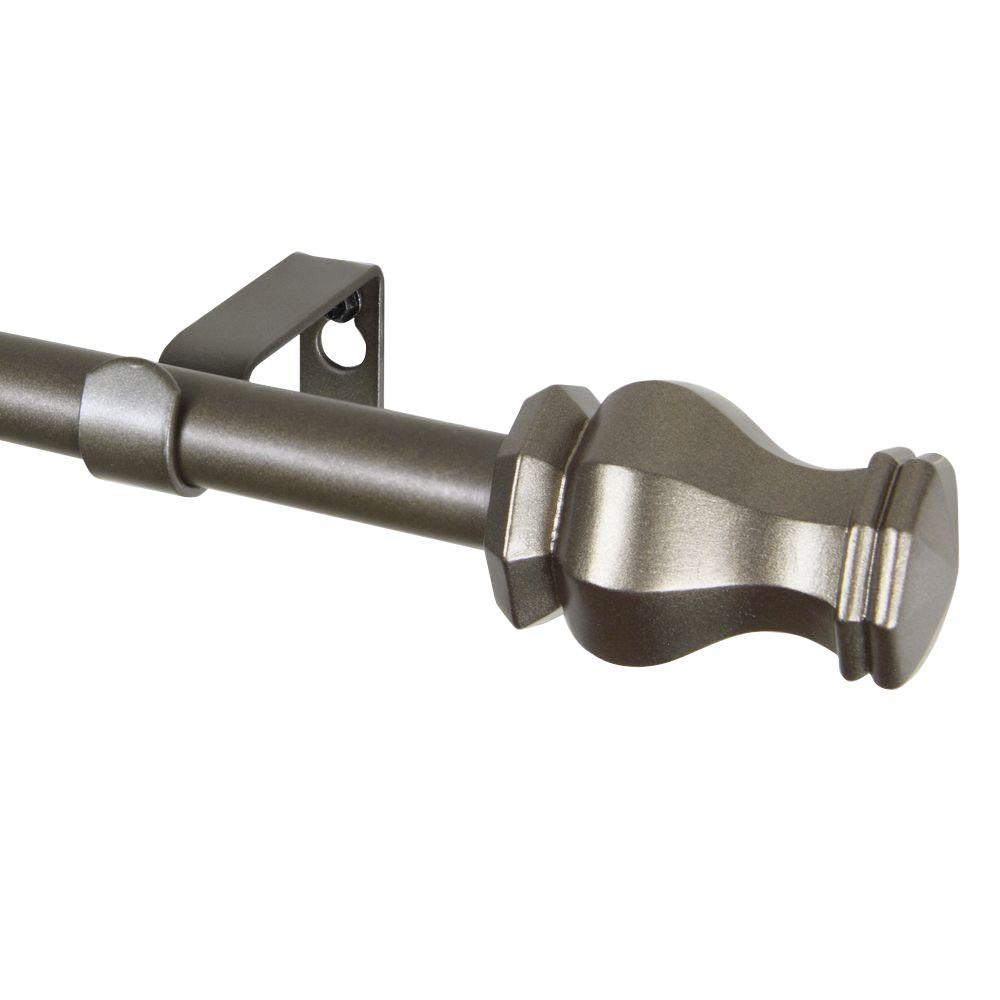 rod desyne savannah 5 8 in.adjustable curtain rod 84 in.120 in