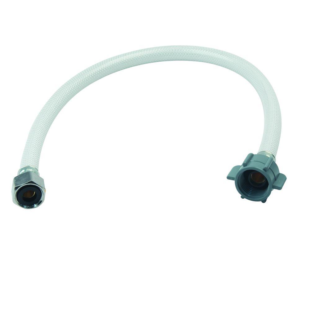 UPC 026613052045 product image for BrassCraft 1/2 in. Compression x 1/2 in. FIP x 20 in. Vinyl Faucet Connector, Wh | upcitemdb.com