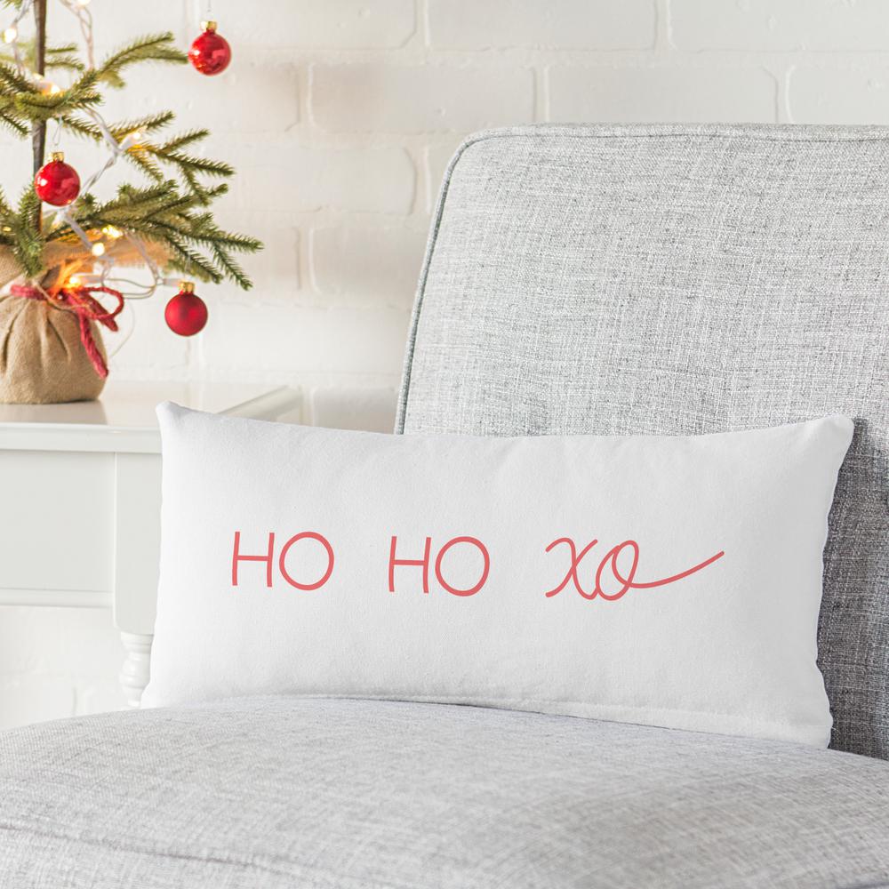 Cathy S Concepts 18 In X 9 In Ho Ho Xo Christmas Lumbar Throw