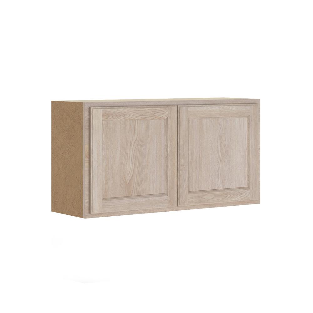 Hampton Bay Stratford Assembled 36x18x12 In Wall Bridge Cabinet