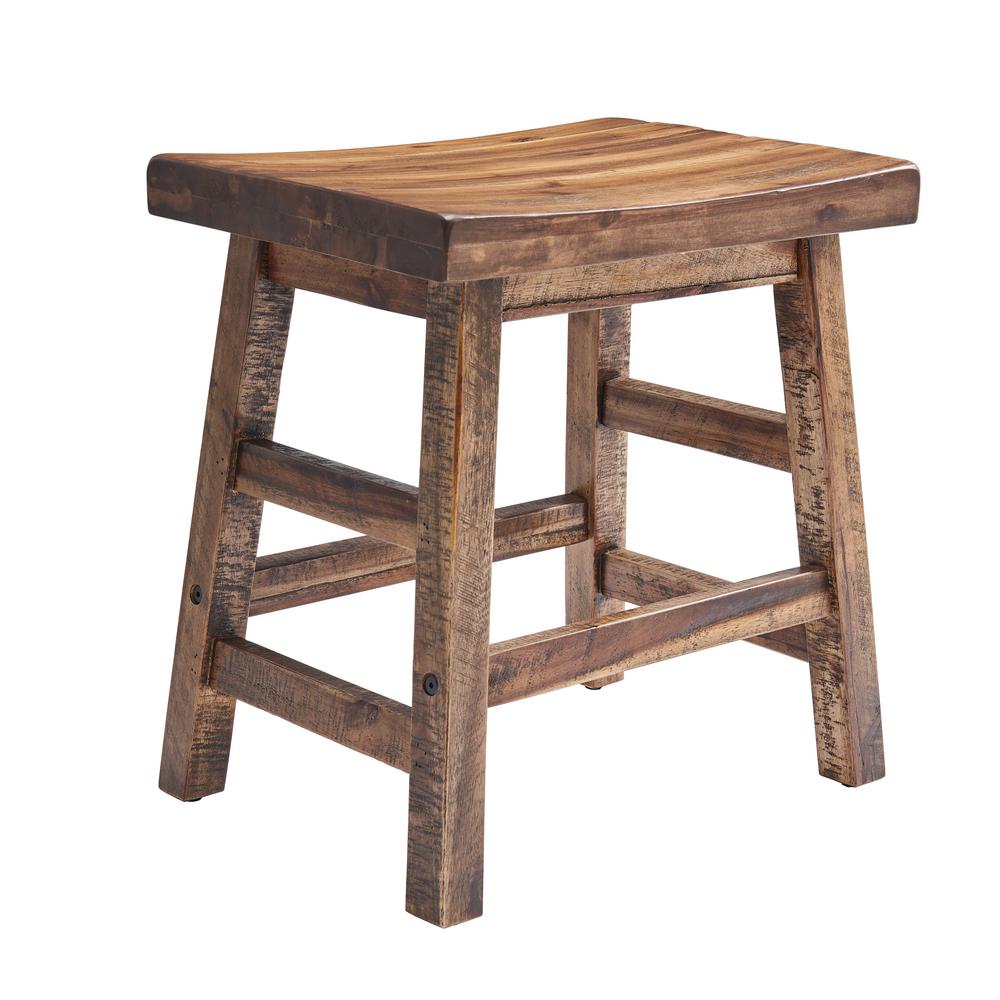 Alaterre Furniture Durango 20 H Wood Dining Stool Alaterre Furniture Durango 20 H