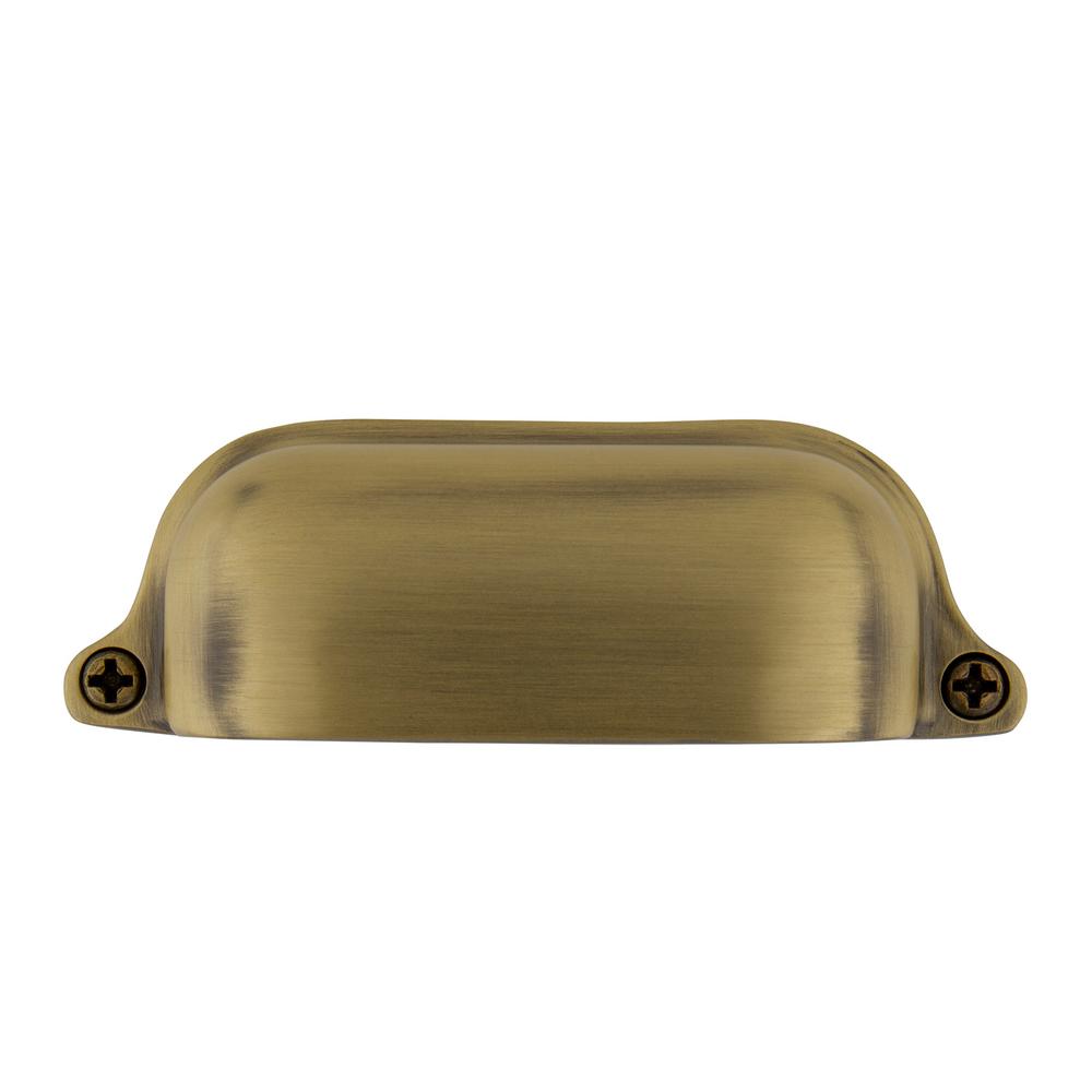 Nostalgic Warehouse 3 1 2 In 89 Mm Antique Brass Drawer Cup