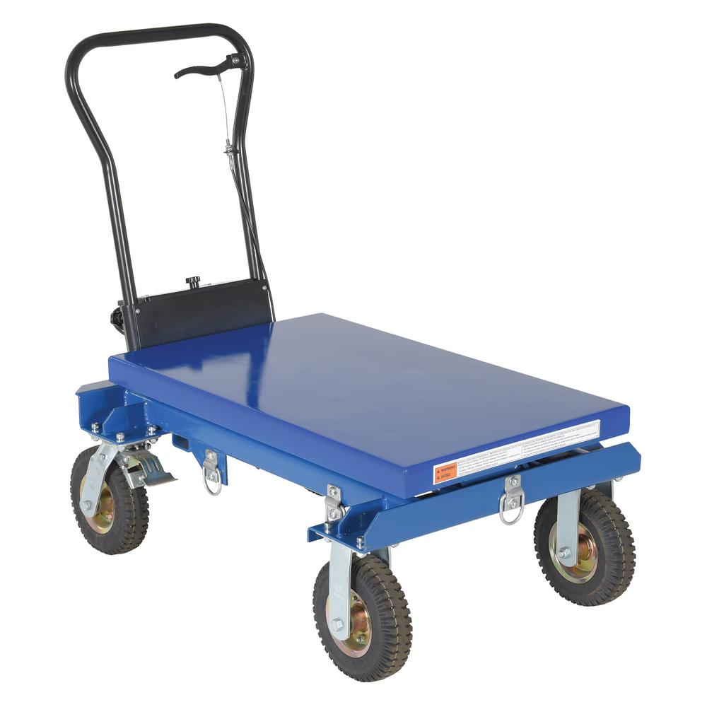 Vestil 600 lb. Scissor Cart Rough TerrainCARTPN600 The Home Depot