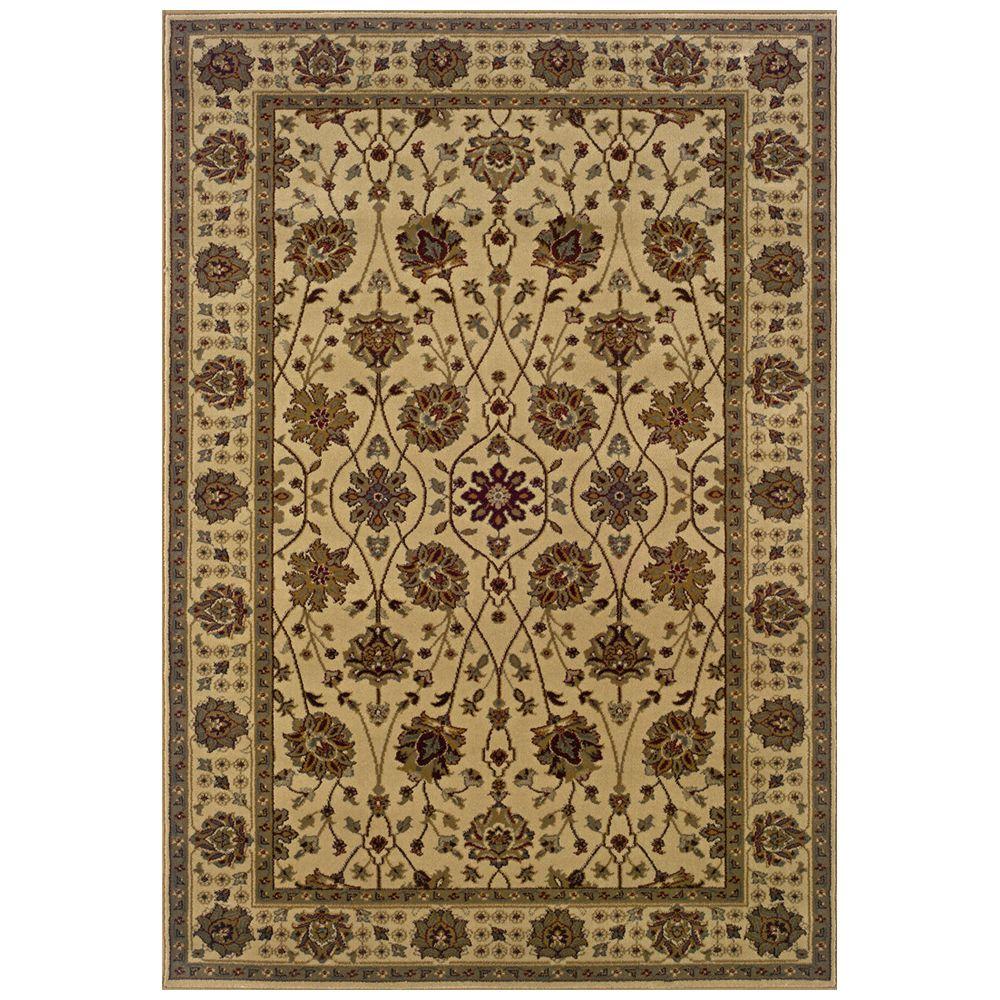 Oriental Weavers Kiawah Channing Beige 8 ft. 2 in. x 10 ft. Area Rug271610 The Home Depot