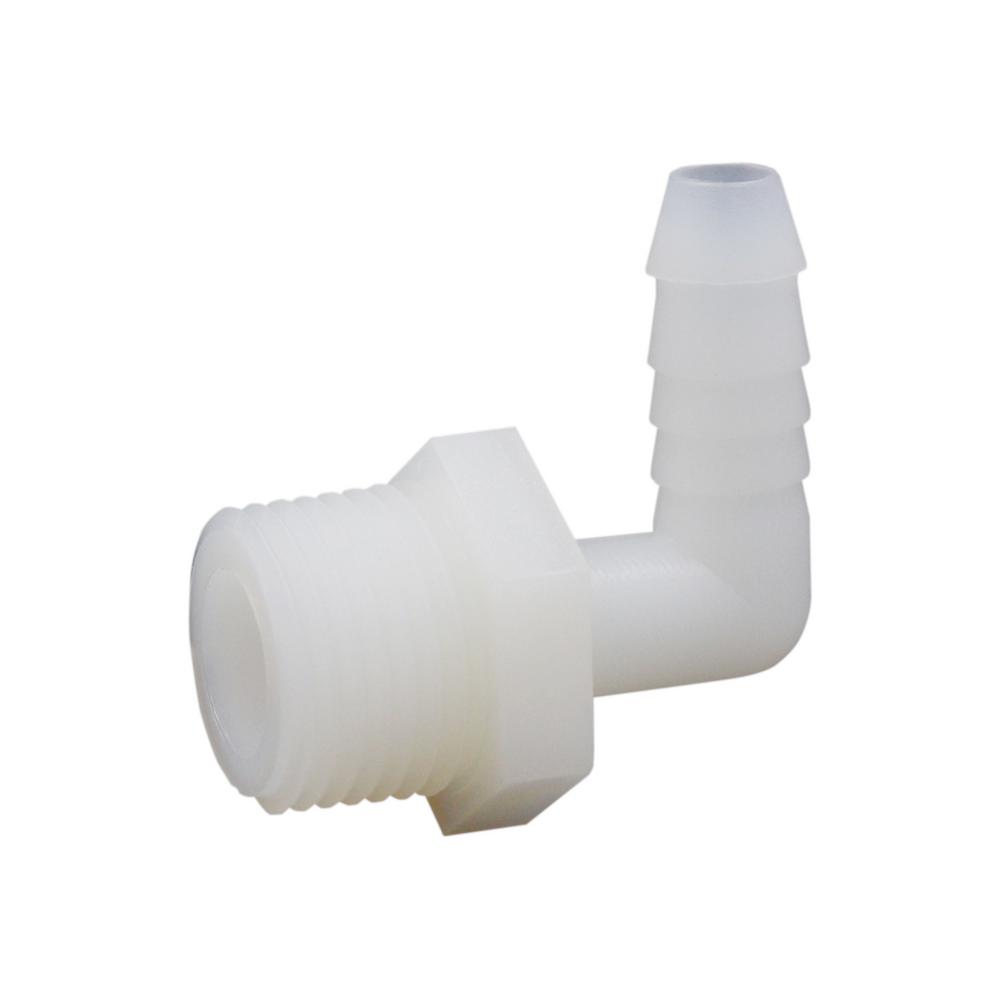 Everbilt 3/8 in. I.D. x 1/2 in. MIP Plastic 90-Degree Elbow Fitting ...