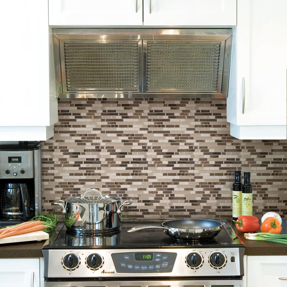 Smart Tiles Bellagio Bello Beige 10 06 In W X 00 H L And This Review Is From Bellagio Bello 10 06 In W X 00 H L And Stick Self Adhesive Decorative Mosaic Wall Tile