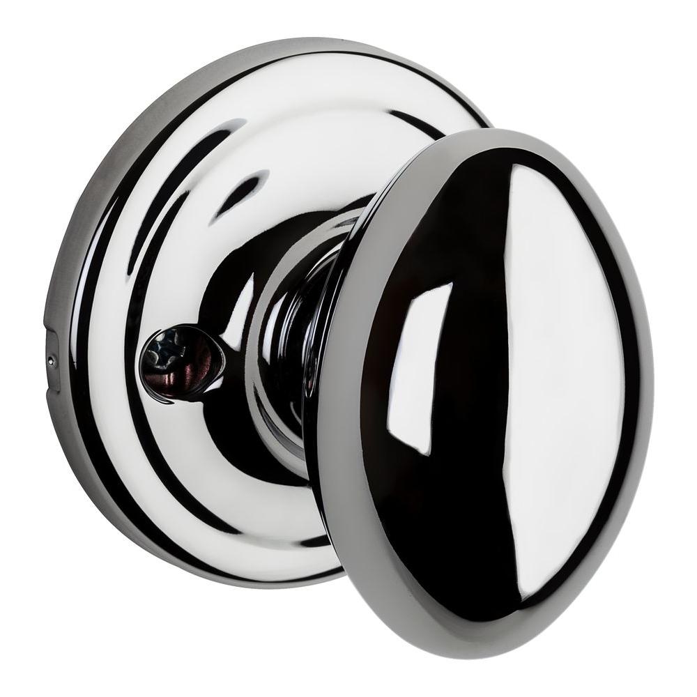 Kwikset Aliso Polished Chrome HalfDummy Door Knob488AO 26 The Home Depot