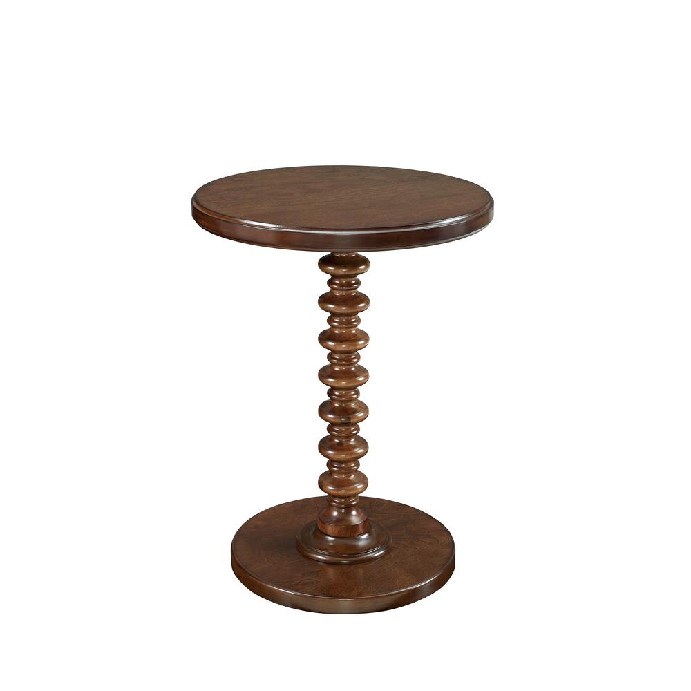 Powell Hazelnut Round Spindle Table713269 The Home Depot