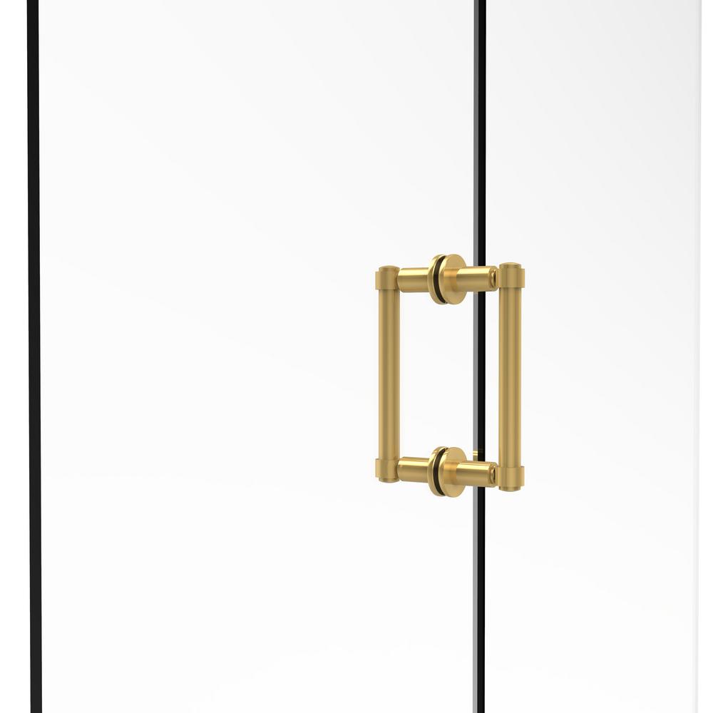 Allied Brass Contemporary 6 In Back To Shower Door Pull Back To Shower Door Pull In Unlacquered Brass