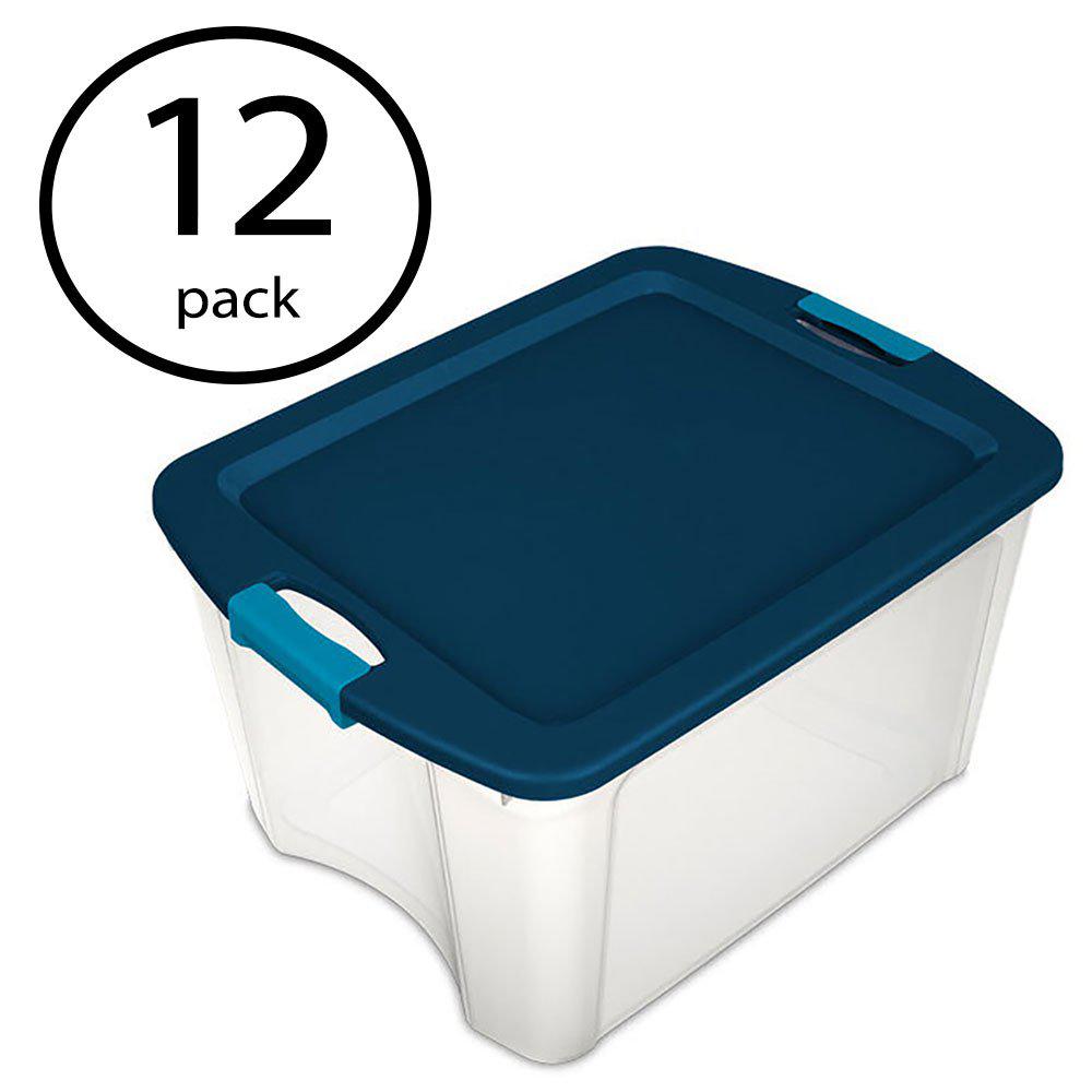 opaque black sterilite clip box