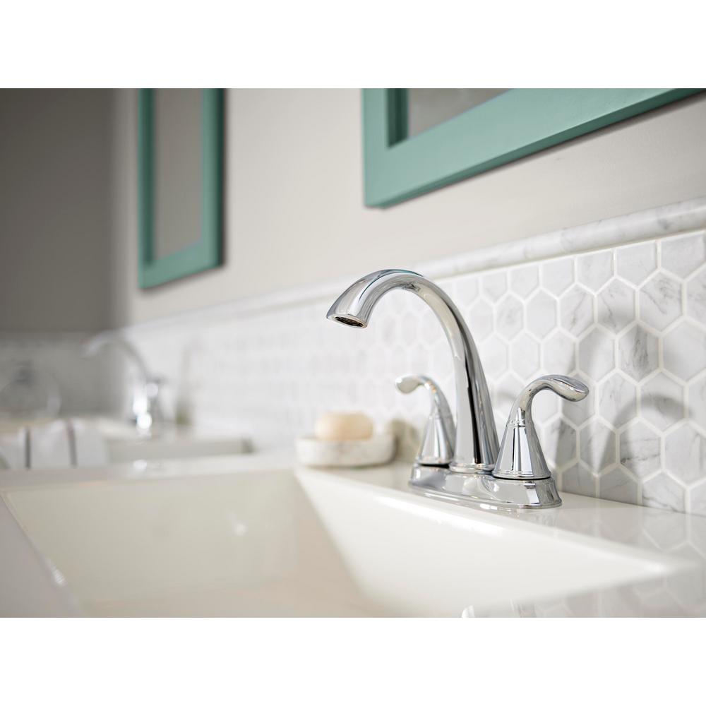 Delta Zella 4 In Centerset 2 Handle Bathroom Faucet In Chrome