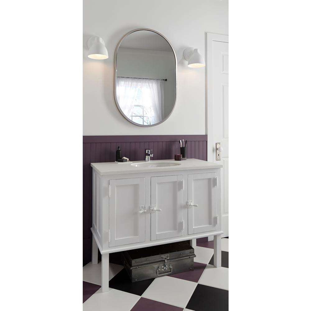 Sterling Wescott Under Mounted Vitreous China Bathroom Sink In White With Overflow Drain 442040 0 The Home Depot Sterling Wescott Under Mounted Vitreous