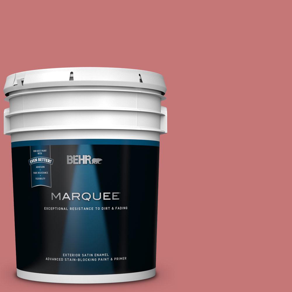 BEHR MARQUEE 5 gal. 150D5 Deep Bloom Satin Enamel Exterior Paint and