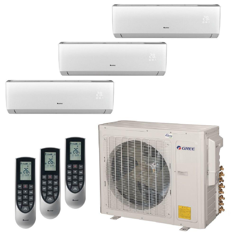GREE Multi 21 Zone 29000 BTU Ductless Mini Split Air Conditioner With GREE Multi 21 Zone 29000 BTU Ductless Mini Split Air Conditioner With