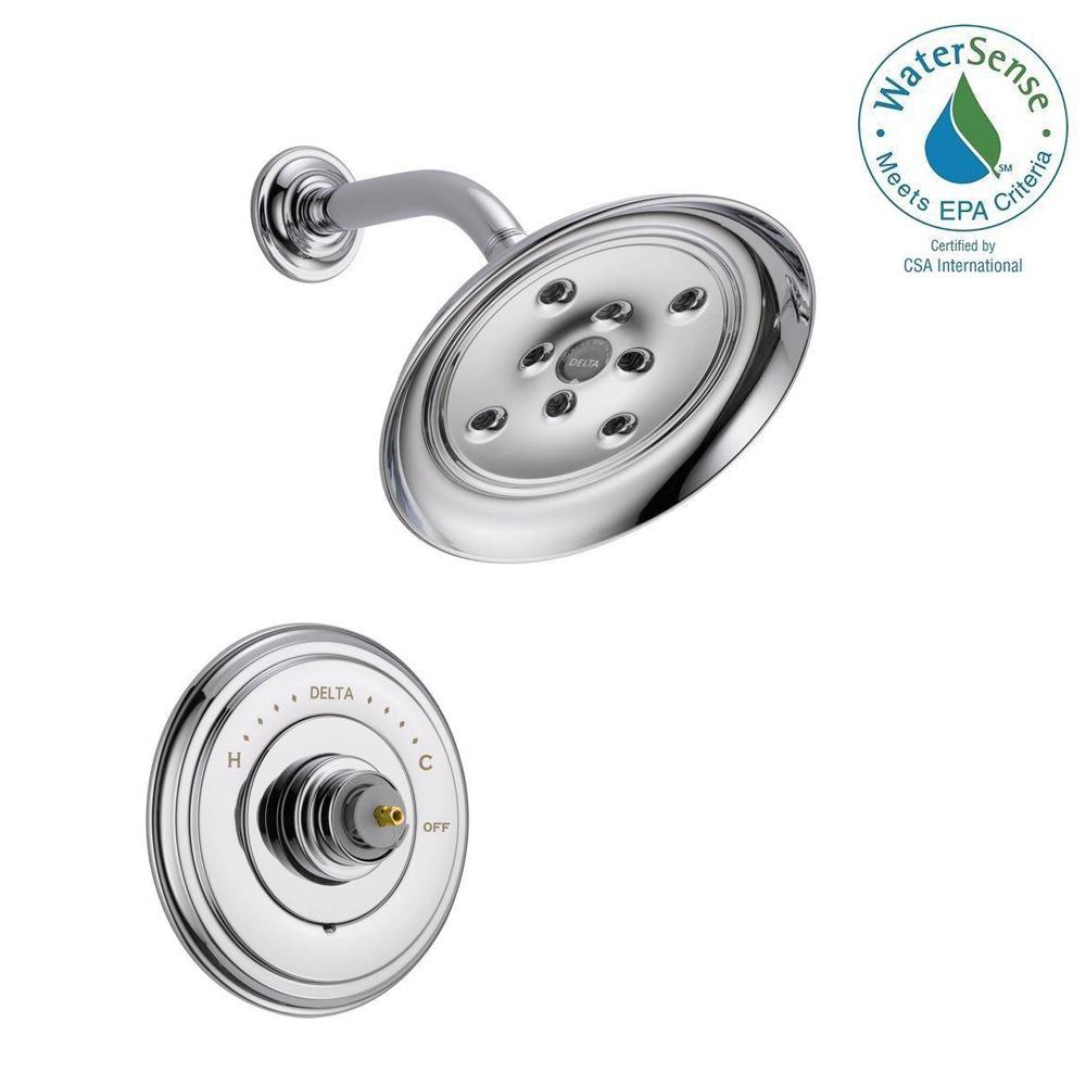 Delta Cidy 14 Series 1 Handle Shower Faucet Trim Kit Only In Delta Cidy 14 Series 1 Handle Shower Faucet Trim Kit Only In Chrome Valve