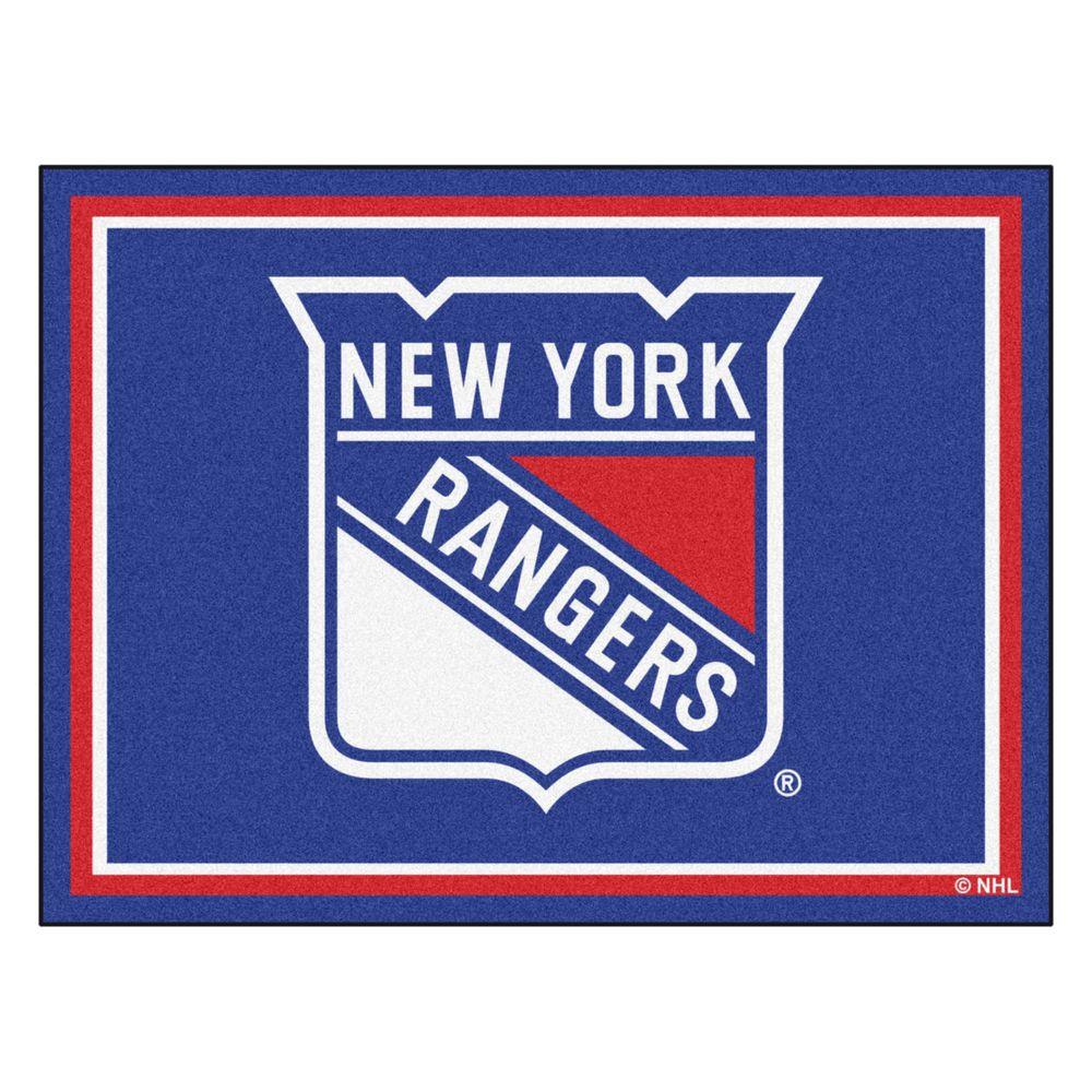 FANMATS NHL New York Rangers Blue 8 ft 