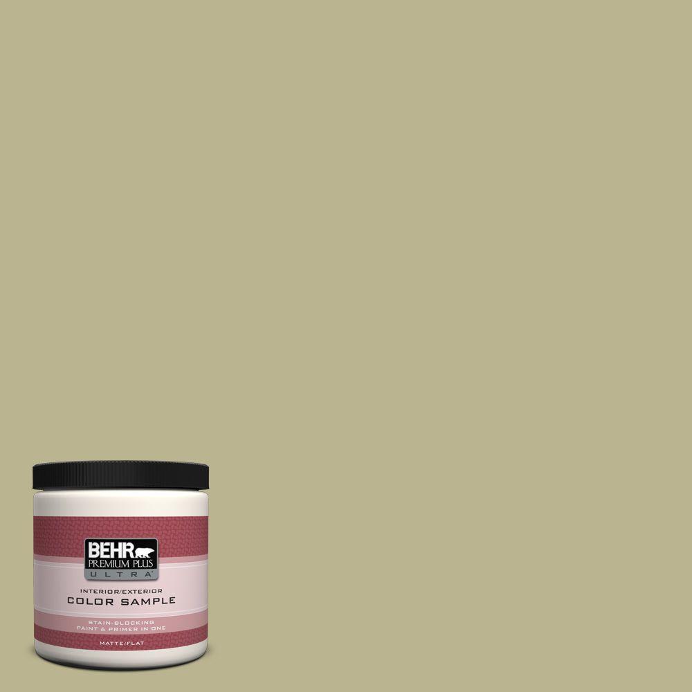 Behr Premium Plus Ultra 8 Oz Ppu9 10 Wasabi Powder Matte Interior Ppu9 10 Wasabi Powder Matte Interior Exterior Paint And Primer In One Sample