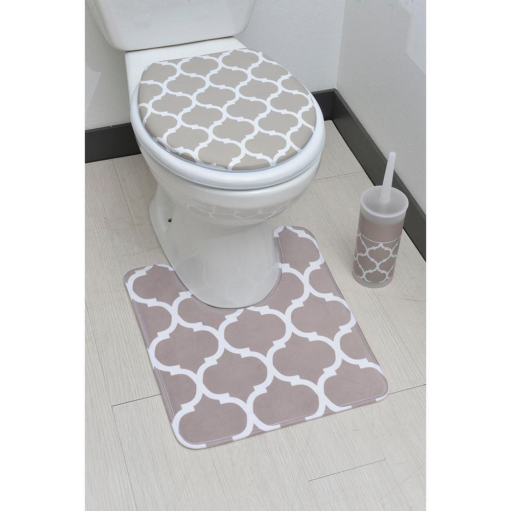 white toilet mat