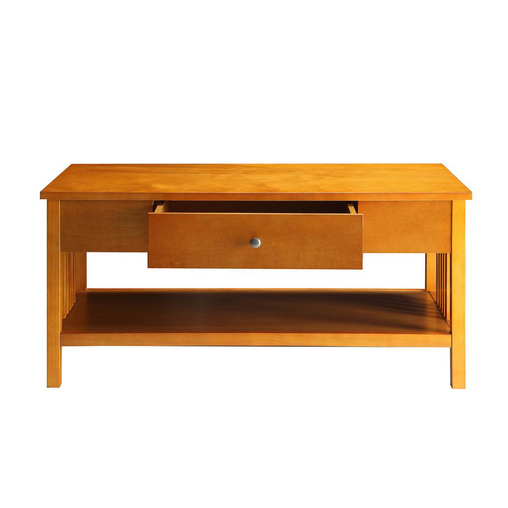 Usl Mission Oak Coffee Table Sk19211a Mo The Home Depot Internet 302838386 Usl Mission Oak Coffee Table