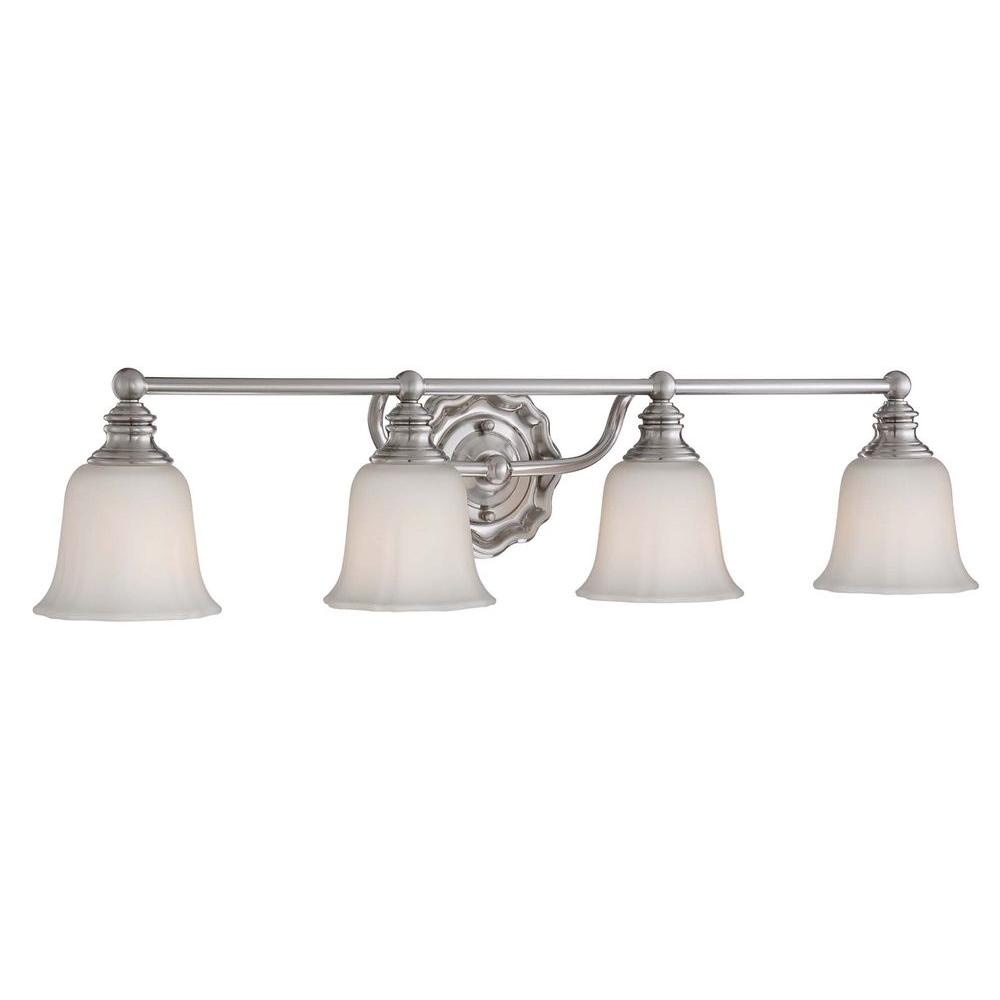 Home Decorators Collection Lamport 4Light Brushed Nickel Bath Light