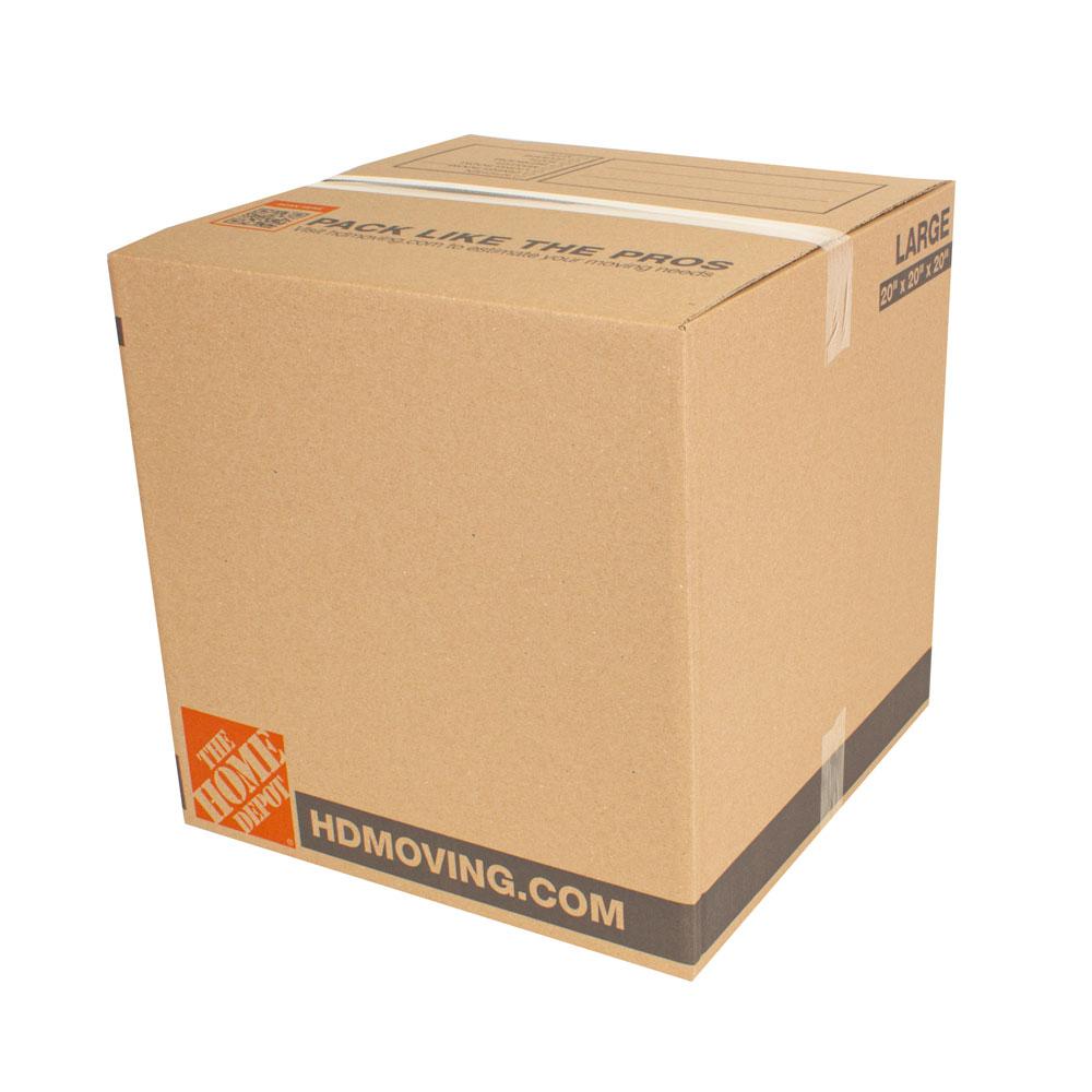 The Home Depot 16 in. L x 16 in. W x 16 in. D Standard Moving Box (30 ...