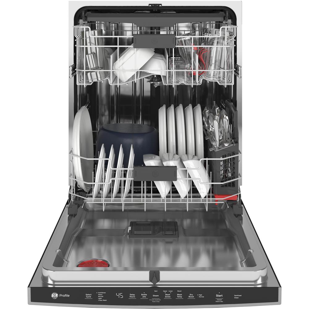 Ge Profile Top Control Tall Tub Dishwasher In Fingerprint