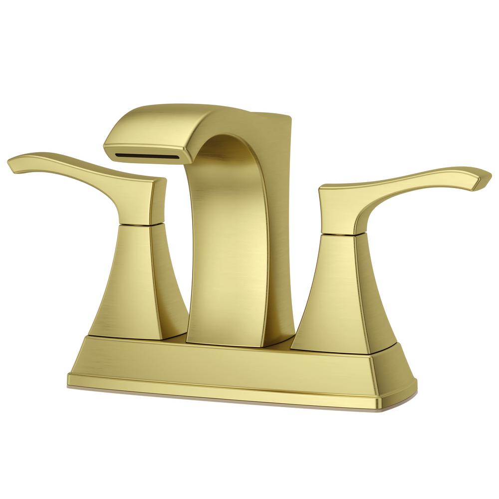 Brushed Gold Centerset Bathroom Faucet Image Of Bathroom And Closet