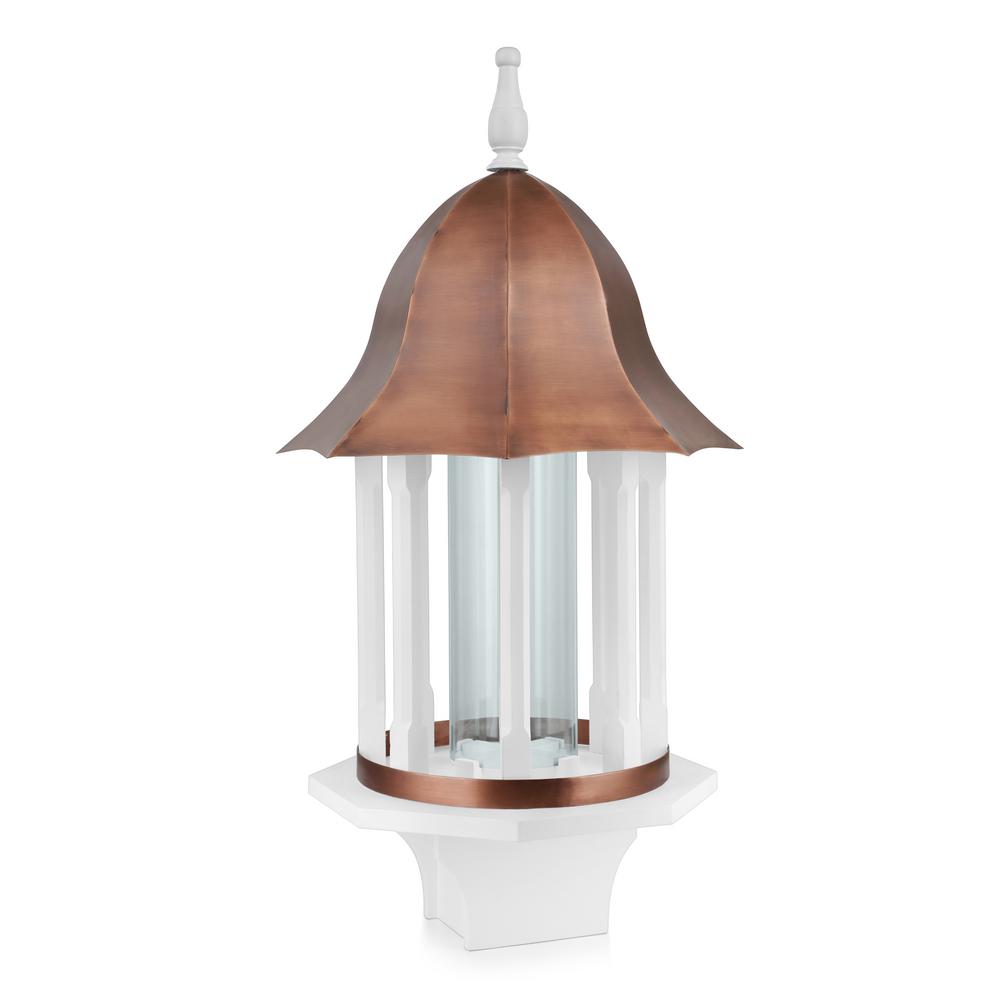 Good Directions Manor Extra Large Bird Feeder With Pure Copper Roof 8 Lbs Seed Capacity Bf104wwht The Home Depot