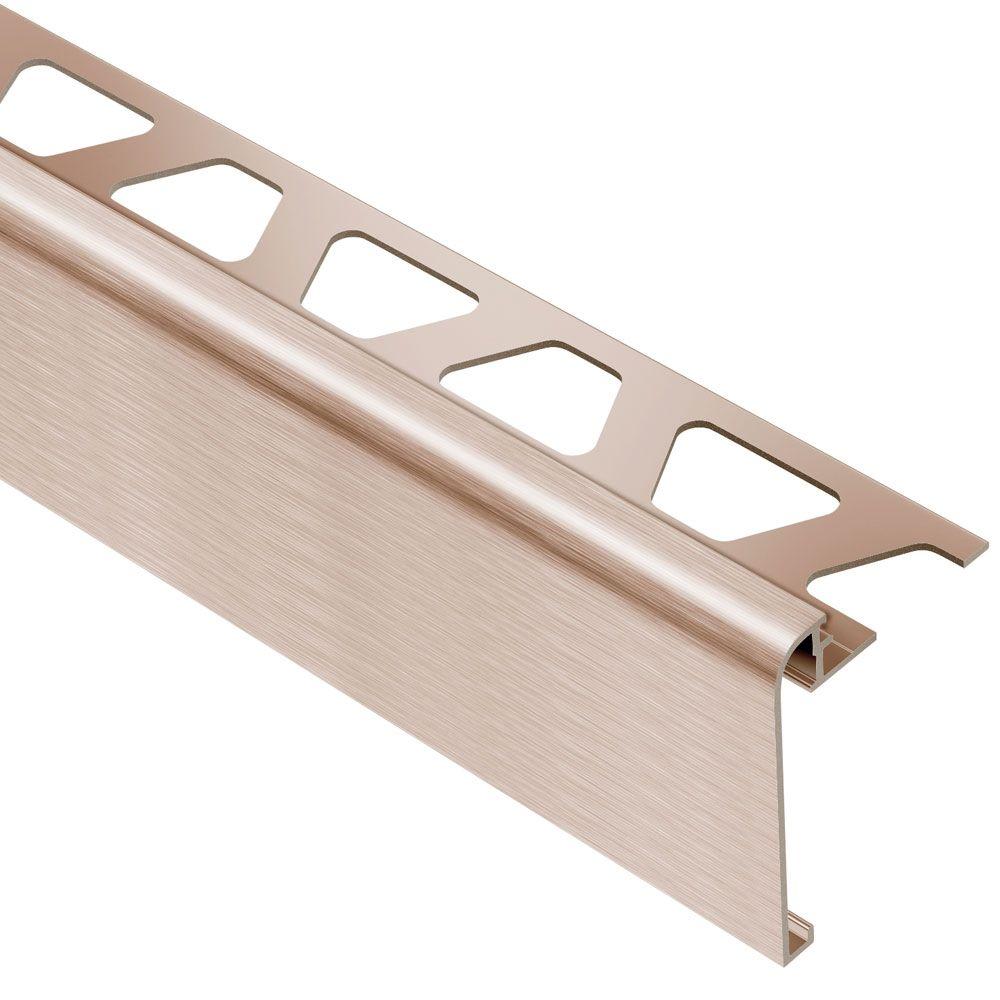 Schluter RondecStep Brushed Copper Anodized Aluminum 5/16 in. x 8 ft