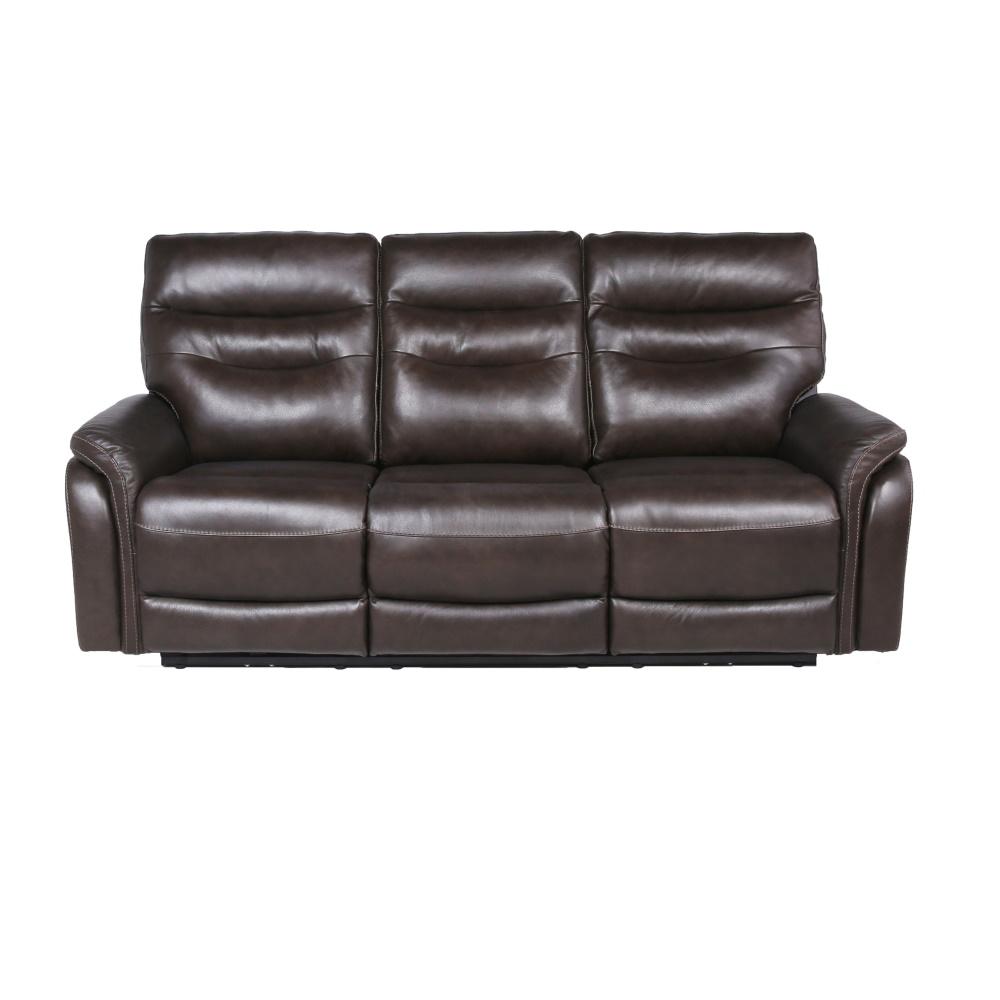 Leather Sofas Living Room Furniture The Home Depot - Seth Genuine Leather Power Reclining Sofa Leather Sofas Living Room Furniture The Home Depot - Seth Genuine Leather Power Reclining Sofa