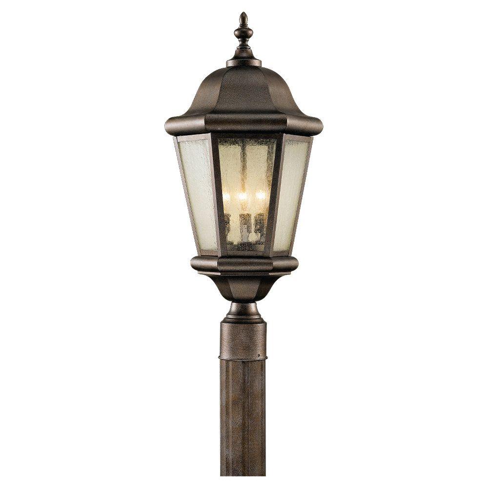 Sea Gull Lighting Kent 1Light Black Outdoor Post Top8202912 The