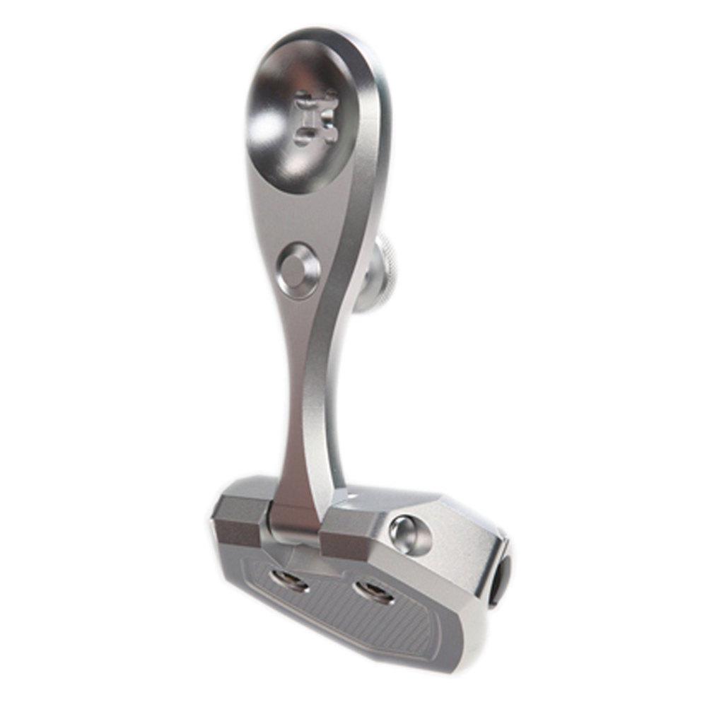 PTM EDGE Windshield Mounted Pivoting Mirror Bracket Midnight Black